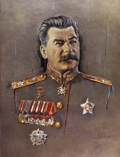 Ritratto di Joseph Stalin da Unknown